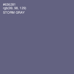 #636281 - Storm Gray Color Image